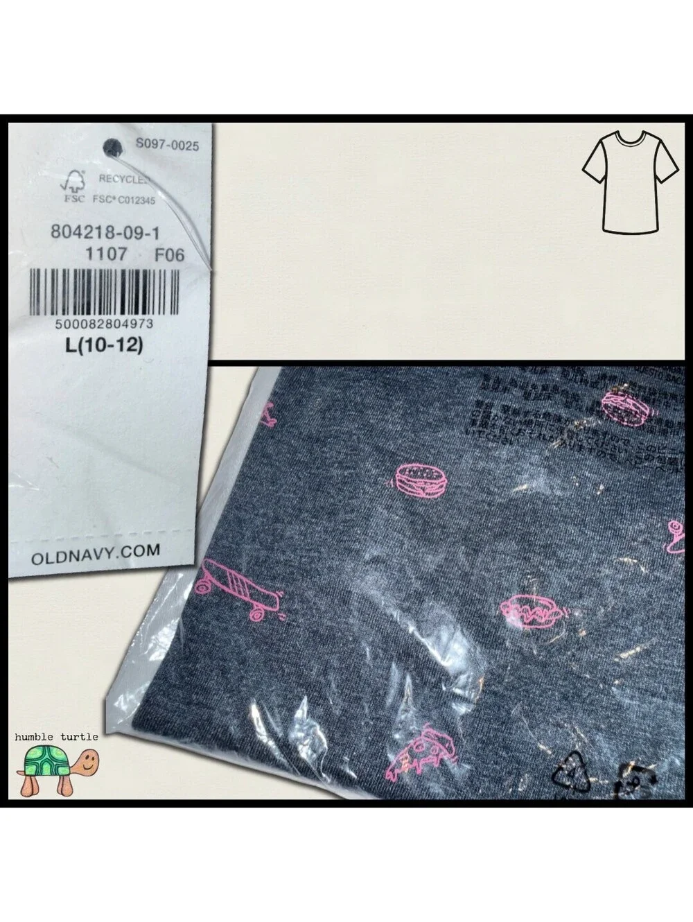 Old Navy Boys' T-Shirt | Size L 10/12 | New With Tags